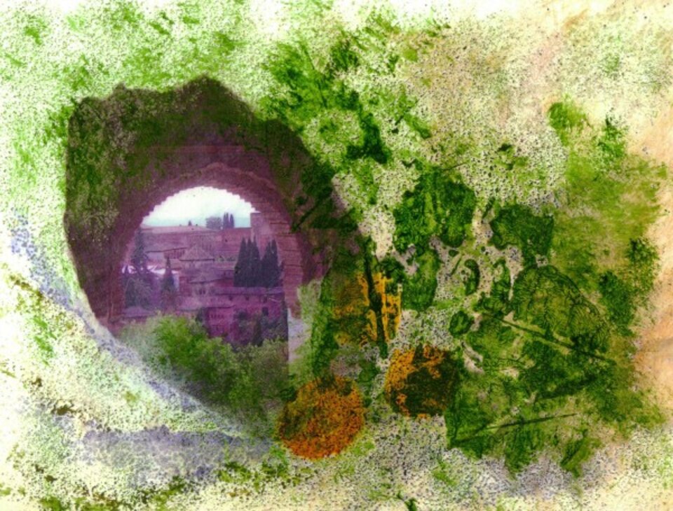 Naranjas de Andalucia 2, Mischtechnik auf Papier, Sigrid Braun-Umbach