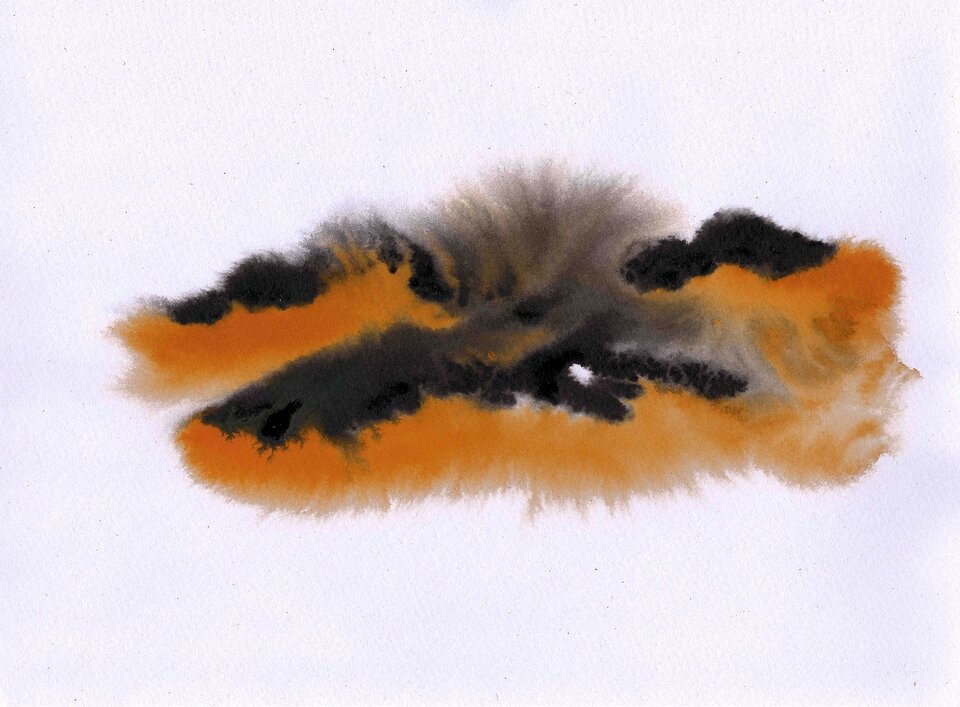 Aquarell LZ 3, Aquarell auf Papier, Sigrid Braun-Umbach