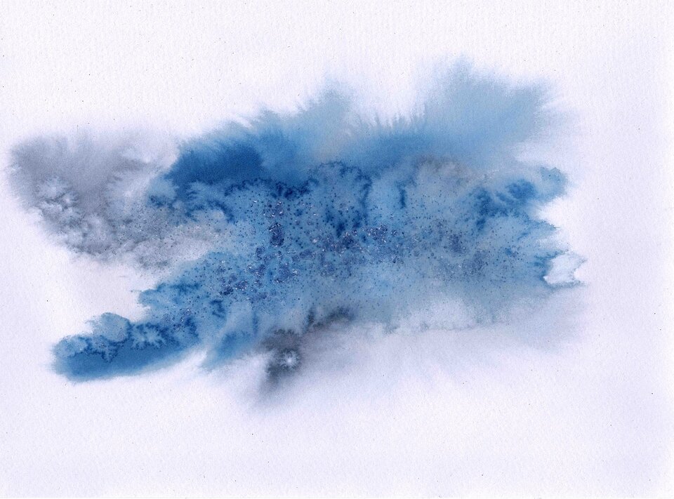 Aquarell LZ 2, Aquarell auf Papier, Sigrid Braun-Umbach