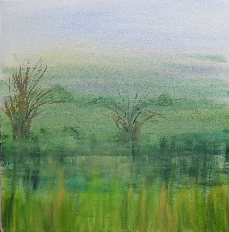 Morgendunst, Acryl auf Leinwand, Sigrid Braun-Umbach