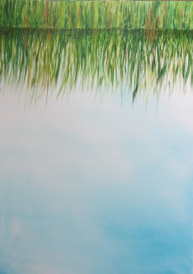 Spiegelung, Acryl auf Leinwand, Sigrid Braun-Umbach