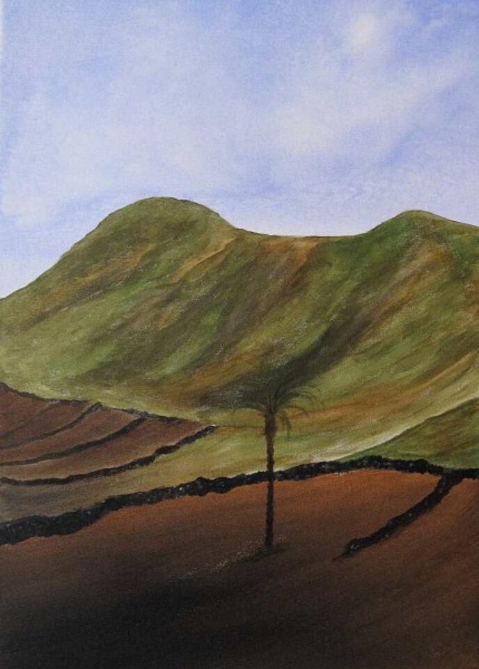La Palmera, Acryl auf Leinwand, Sigrid Braun-Umbach