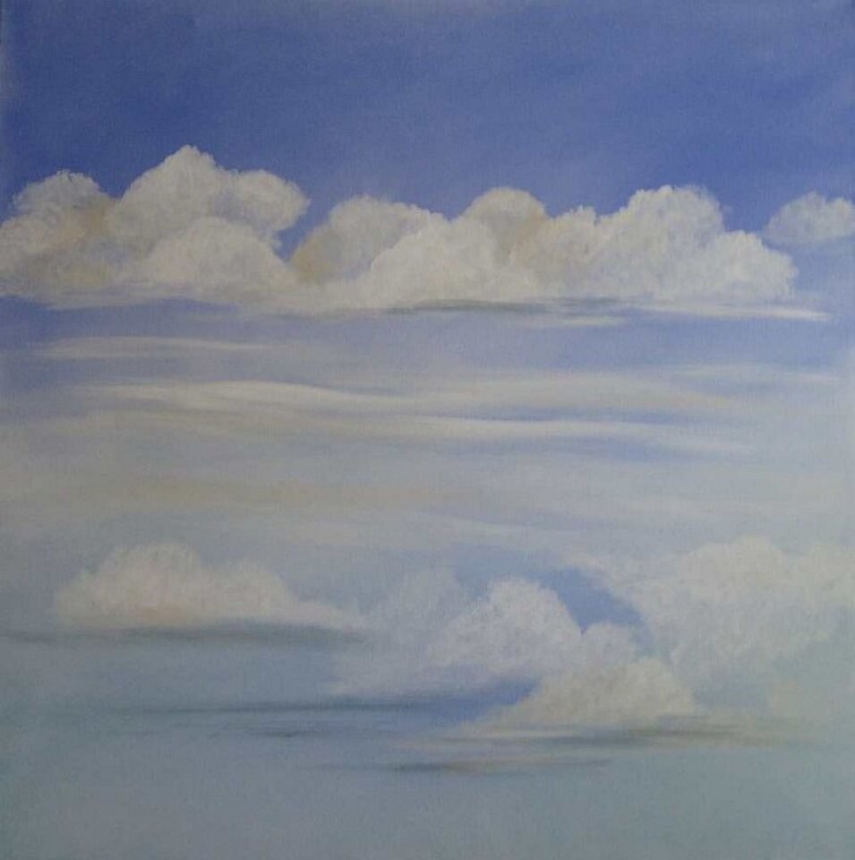 Flight AB 2435, 1, Acryl auf Leinwand, Sigrid Braun-Umbach