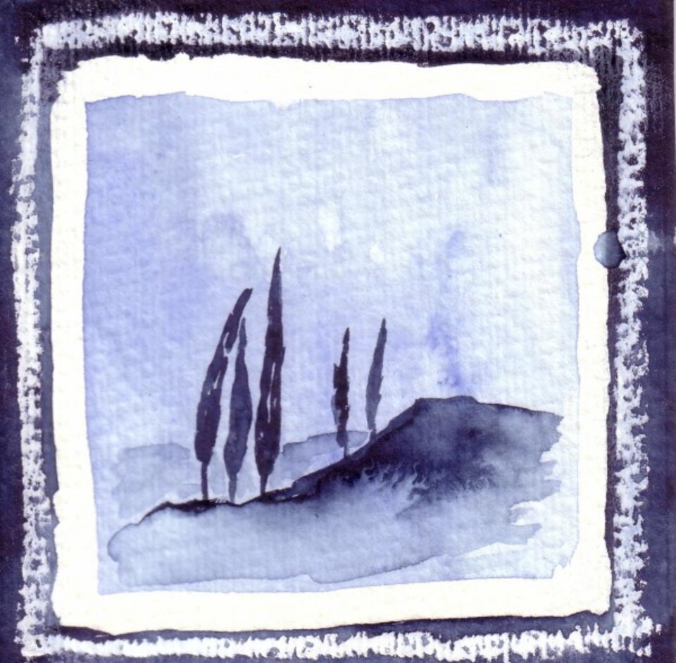 Azuleijo 3, Aquarell auf Papier, Sigrid Braun-Umbach