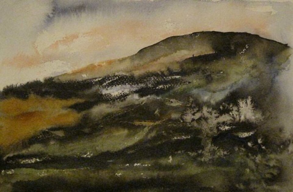 Salz, Aquarell auf Papier, Sigrid Braun-Umbach