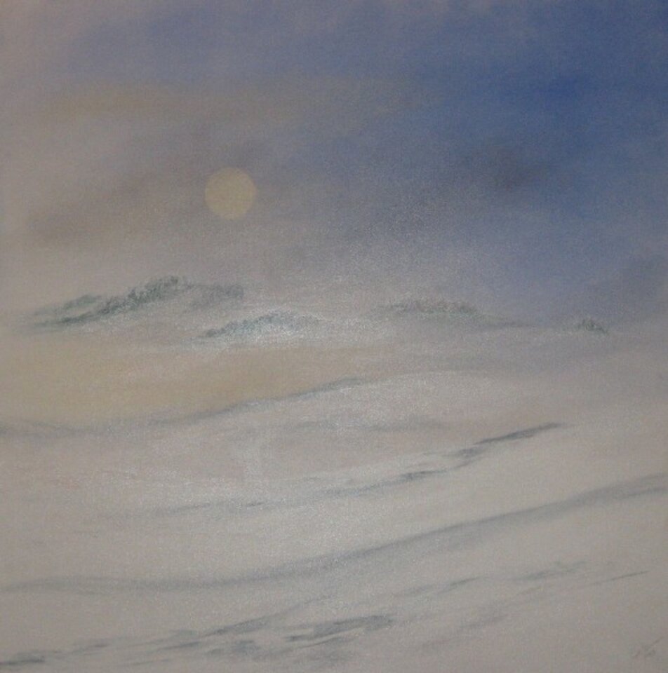 Wintermorgen, Acryl auf Leinwand, Sigrid Braun-Umbach