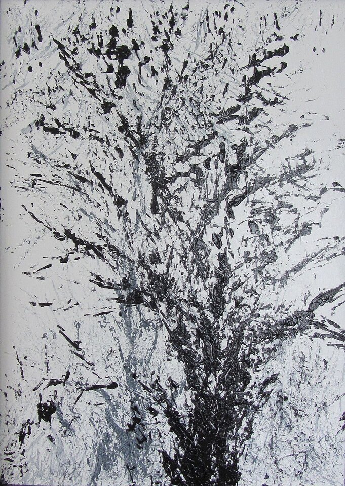 Herbstwald, Acryl auf Leinwand, Sigrid Braun-Umbach