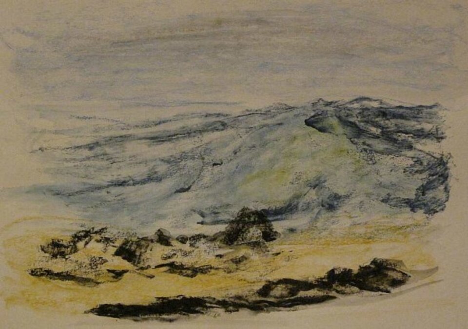 Strand 1, Pastell auf Papier, Sigrid Braun-Umbach