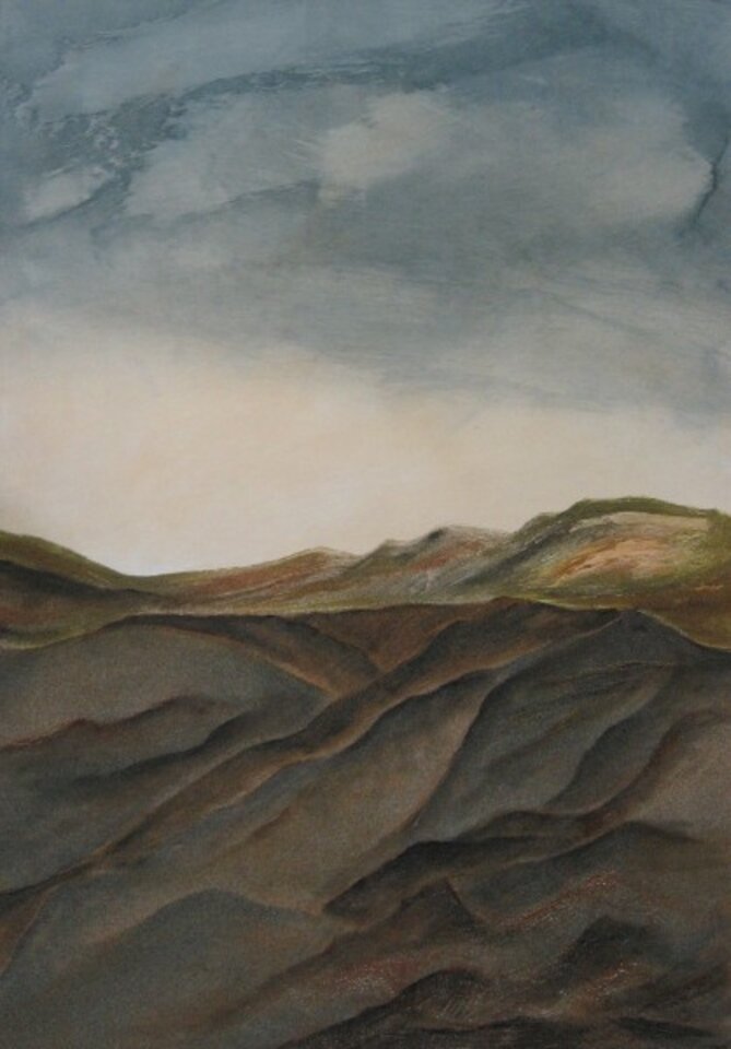 Volcanes II, Acryl auf Holz, Sigrid Braun-Umbach