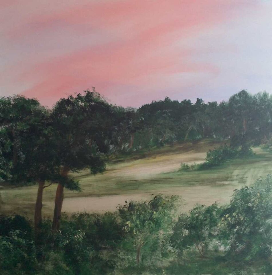 Märkische Wanderdüne, Acryl auf Leinwand, Sigrid Braun-Umbach
