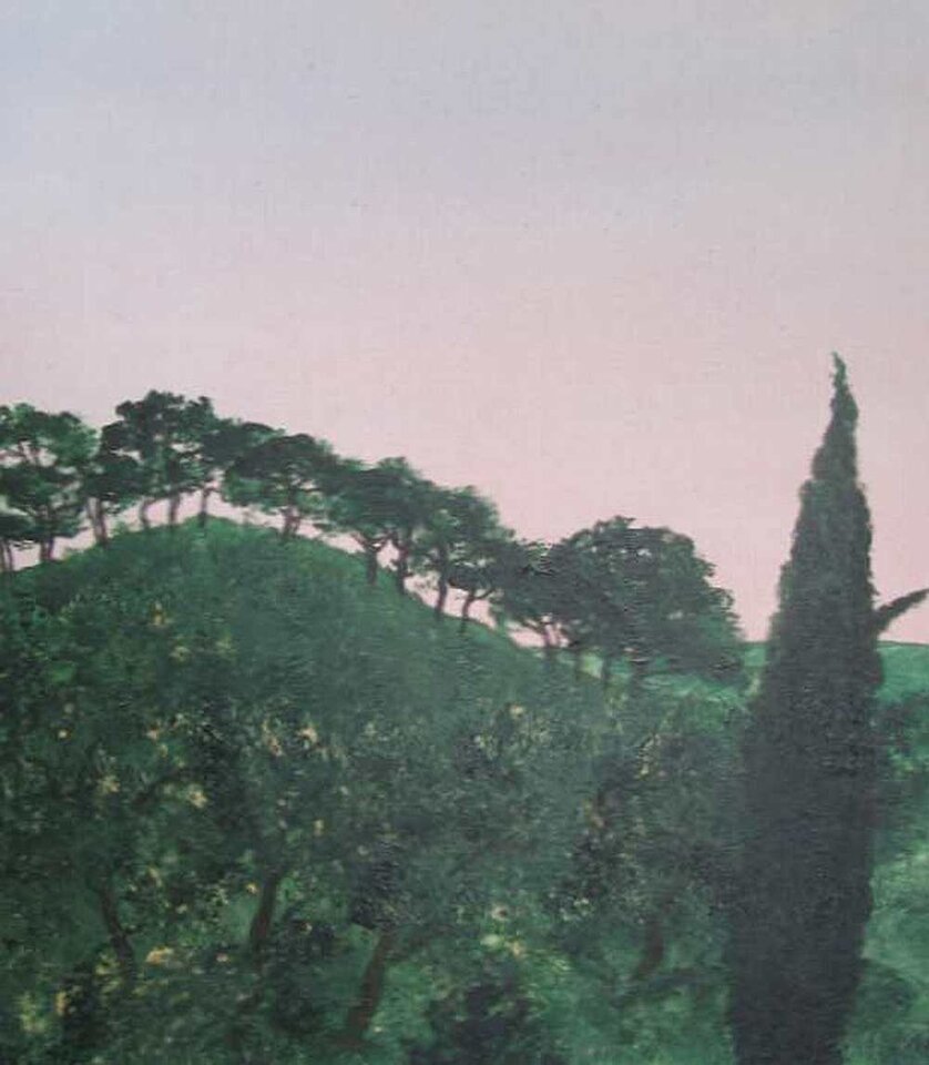 Alportel, Abendlicht, Acryl auf Leinwand, Sigrid Braun-Umbach