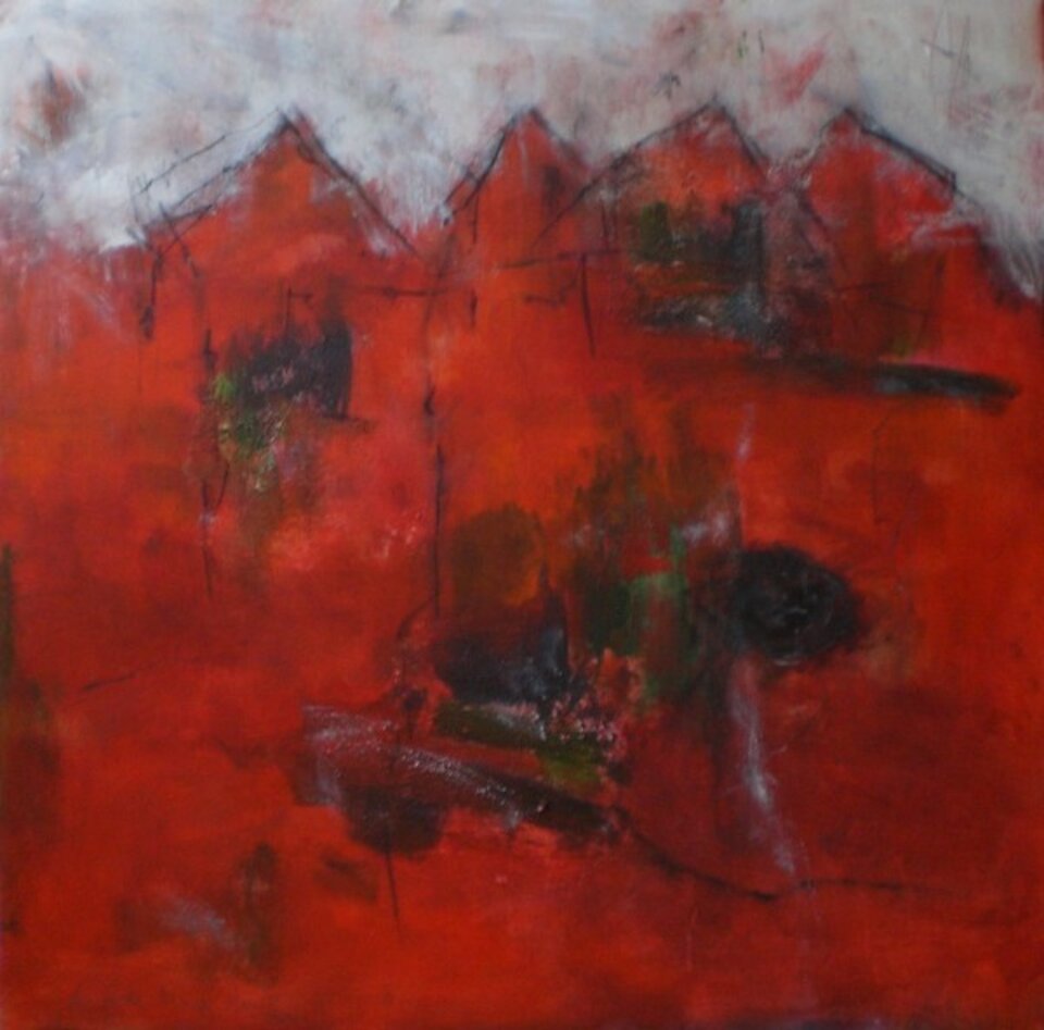 Rot - in Wirklichkeit, Acryl auf Leinwand, Annette  Marx