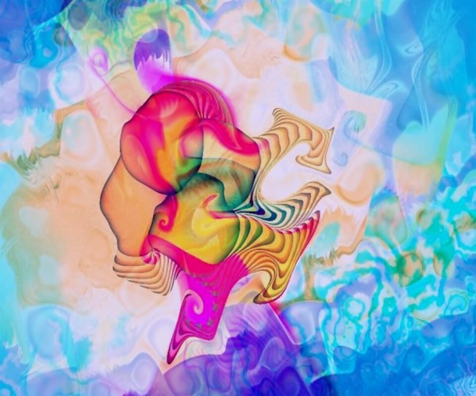 Karasura is not fighting anymore, Digitalkunst auf Leinwand, Hendrik Arie Baartman