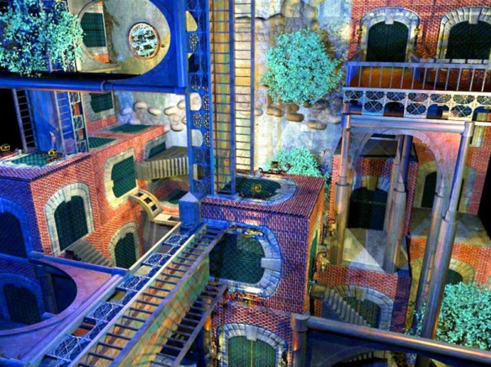 My old house, Digitalkunst auf Leinwand, Hendrik Arie Baartman