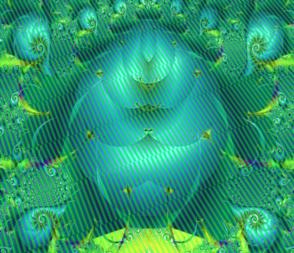 Mother of all king beetles, Digitalkunst auf Papier, Hendrik Arie Baartman