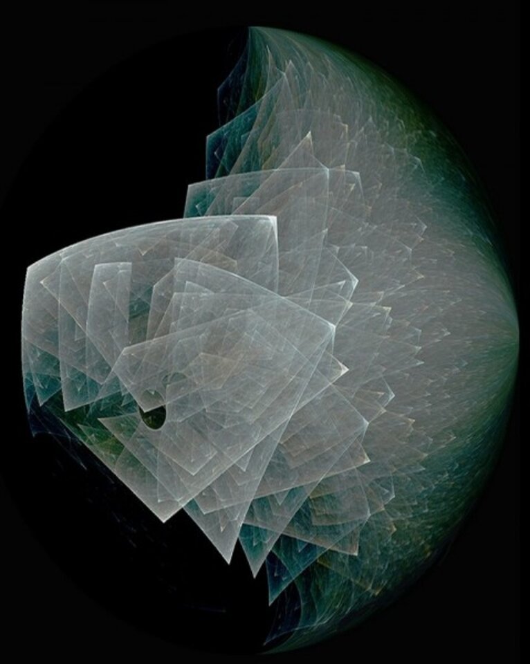Broken glass, Digitalkunst auf Leinwand, Hendrik Arie Baartman