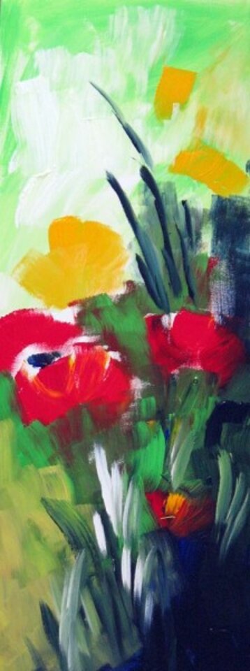 Wiesenstückchen, Acryl auf Leinwand, Kerstin Sigwart
