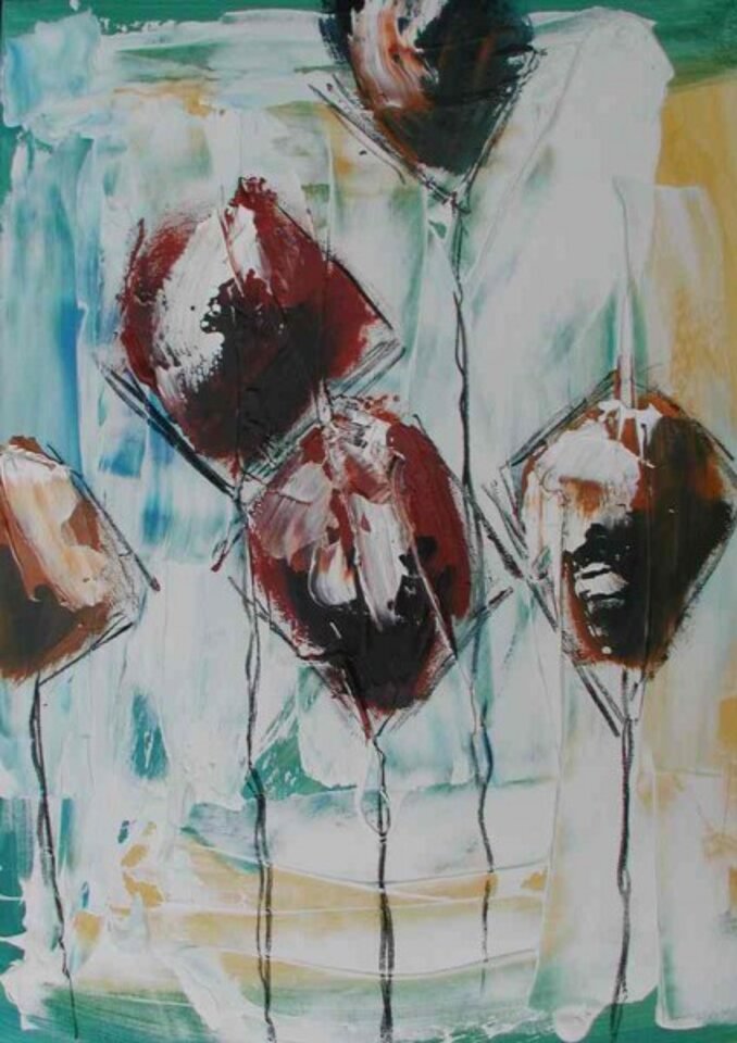 Novembergarten, Acryl auf Leinwand, Kerstin Sigwart