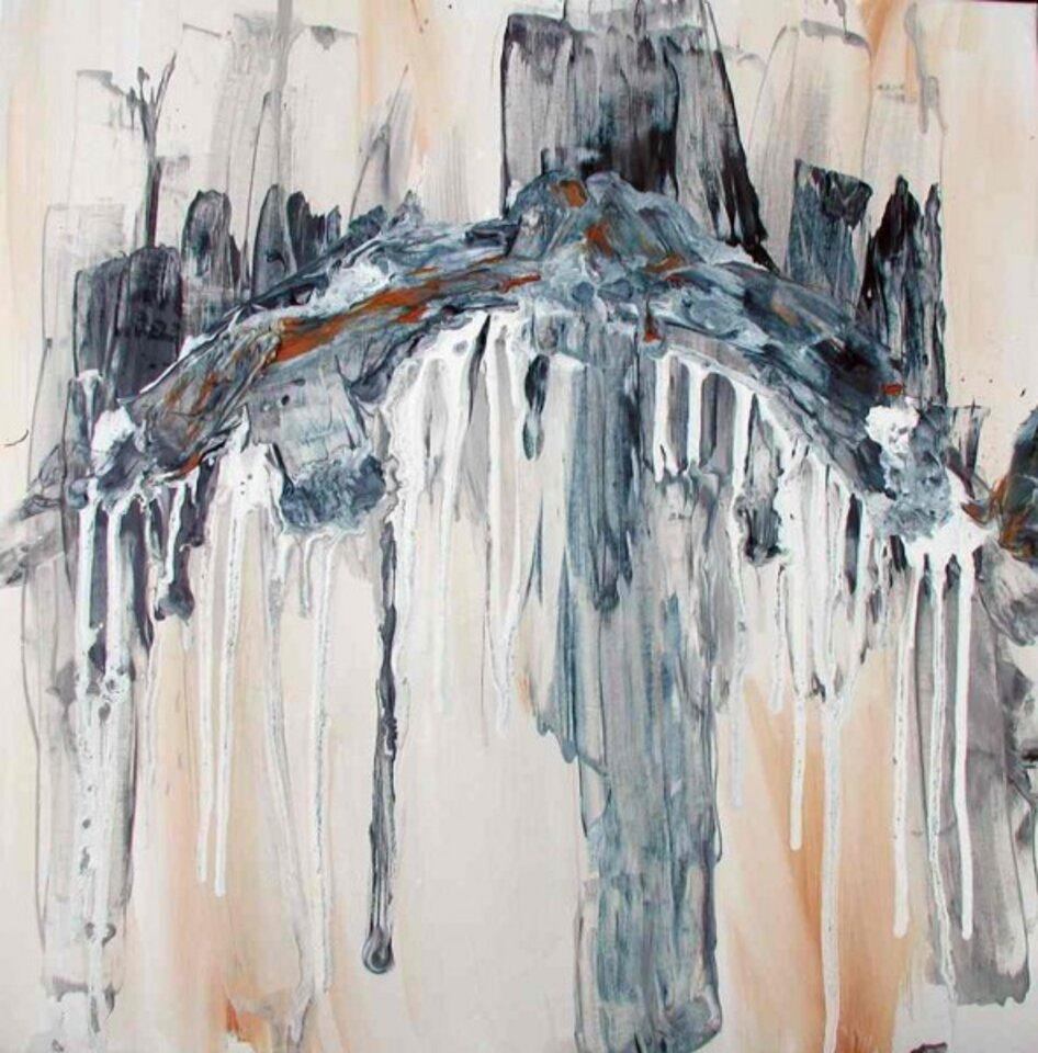 Grau a, Acryl auf Leinwand, Kerstin Sigwart