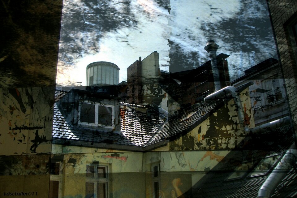hinterhof, Digitalkunst , Karl Dieter Schaller