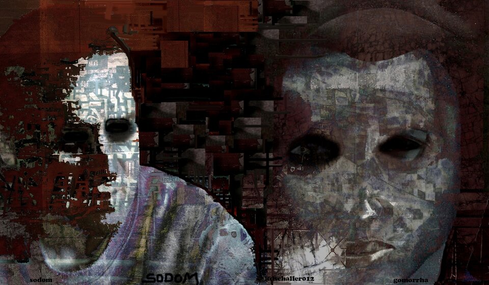 sodom und gomorrha, Digitalkunst , Karl Dieter Schaller