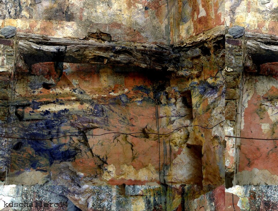 detail, Digitalkunst auf Leinwand, Karl Dieter Schaller