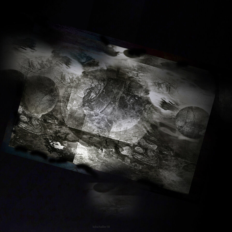 bolides.version 2, Druck auf Leinwand, Karl Dieter Schaller