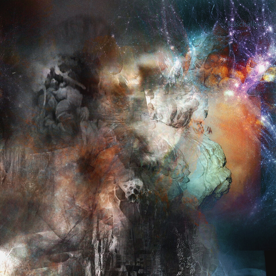 brainstorm.galaxy.detail 1, Druck auf Leinwand, Karl Dieter Schaller