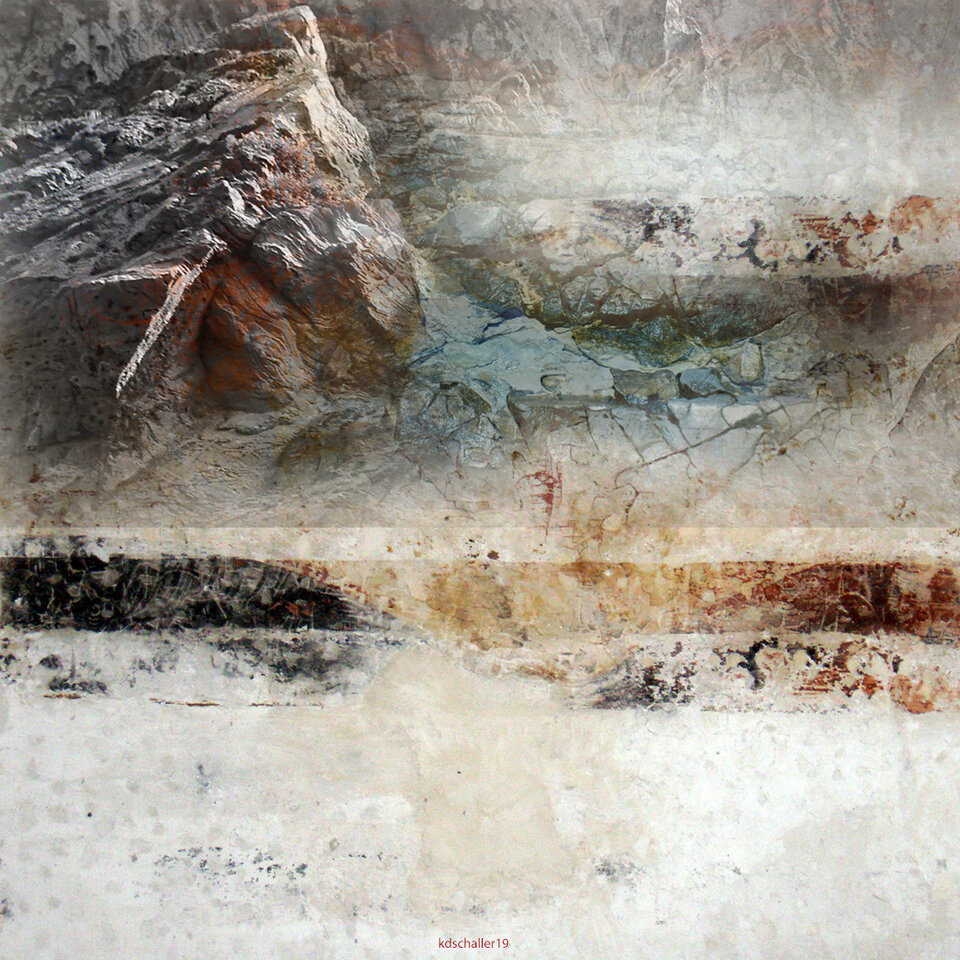 chiseled in granite, variable auf Leinwand, Karl Dieter Schaller