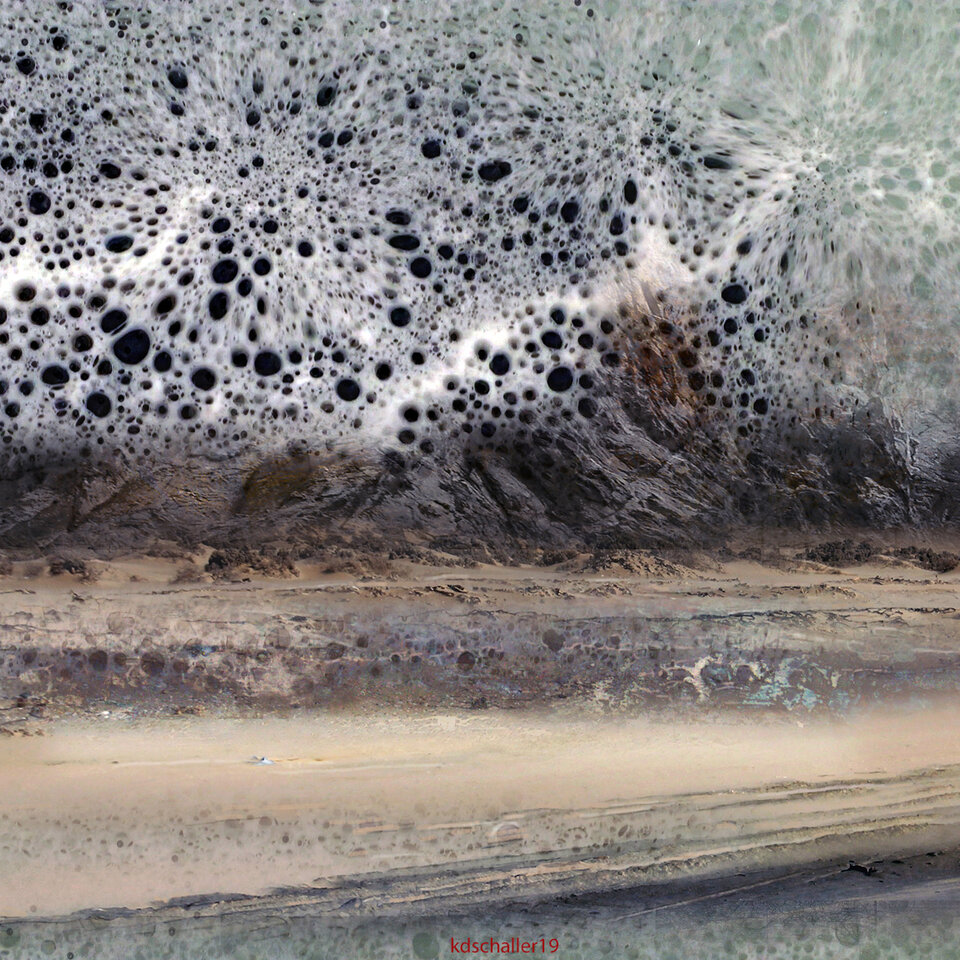 terrain miné, variable canvas, Karl Dieter Schaller