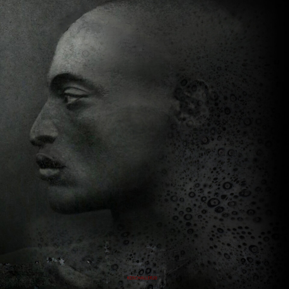 oromo warrior, variable canvas, Karl Dieter Schaller