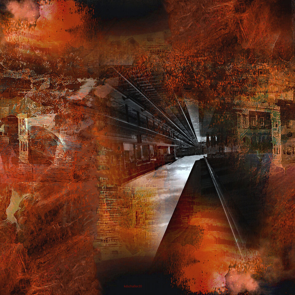 railway to hell, variable canvas, Karl Dieter Schaller