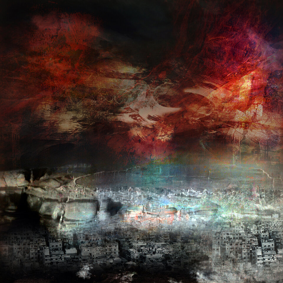 war v1.affres de la guerre, variable canvas, Karl Dieter Schaller