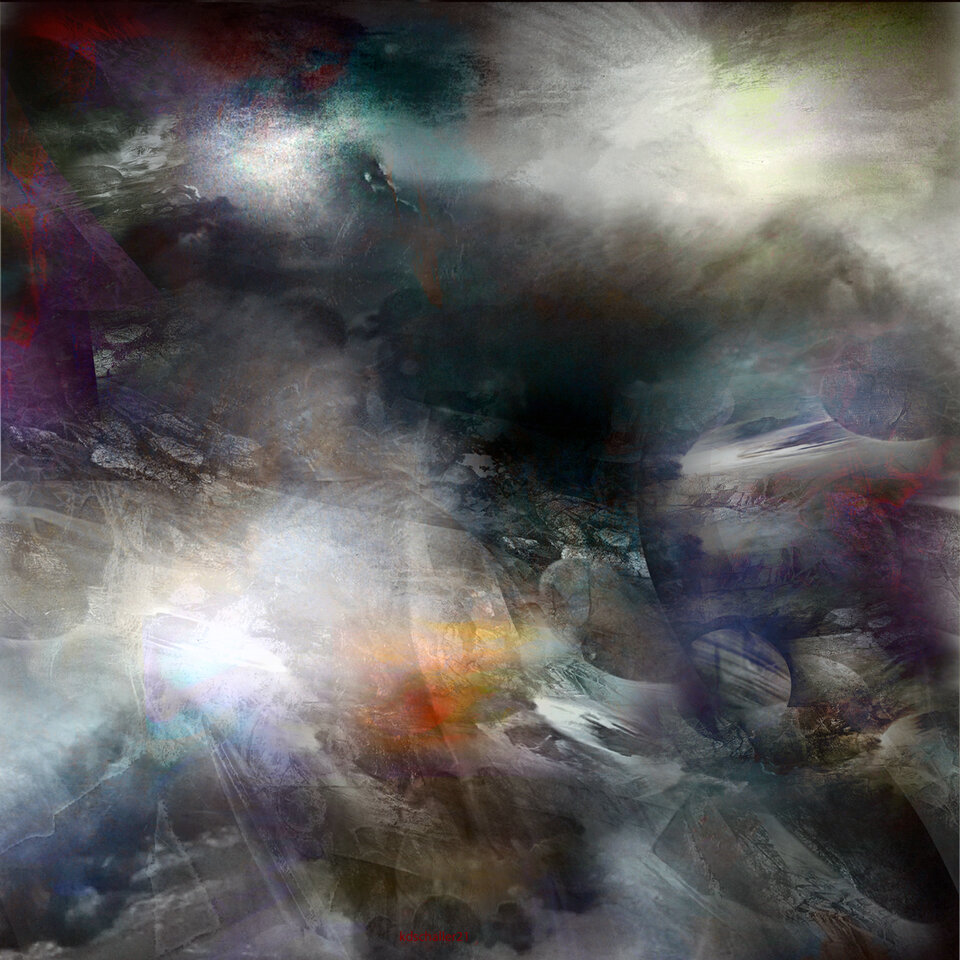 galactic turmoil 1, variable canvas, Karl Dieter Schaller