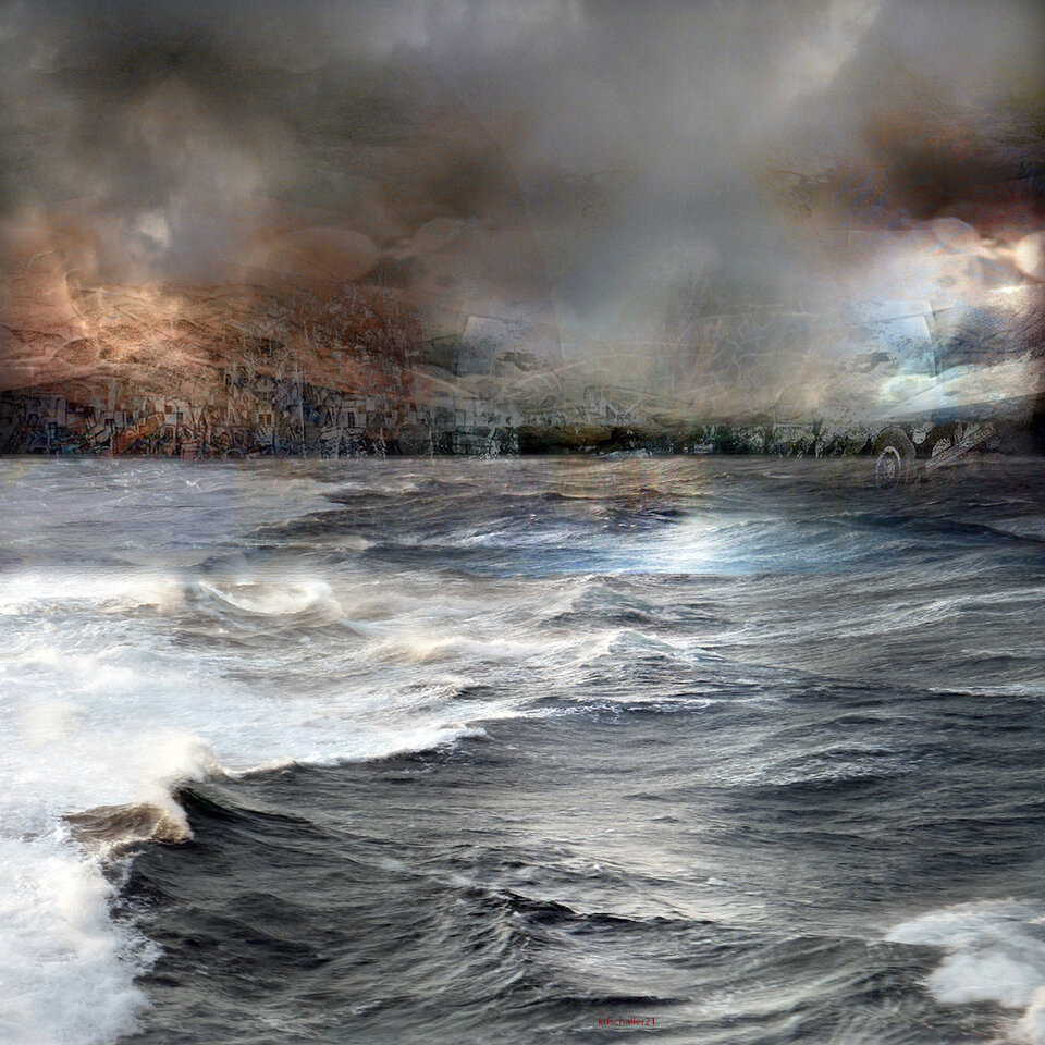 la vie et la mort.version 1/7, variable canvas, Karl Dieter Schaller