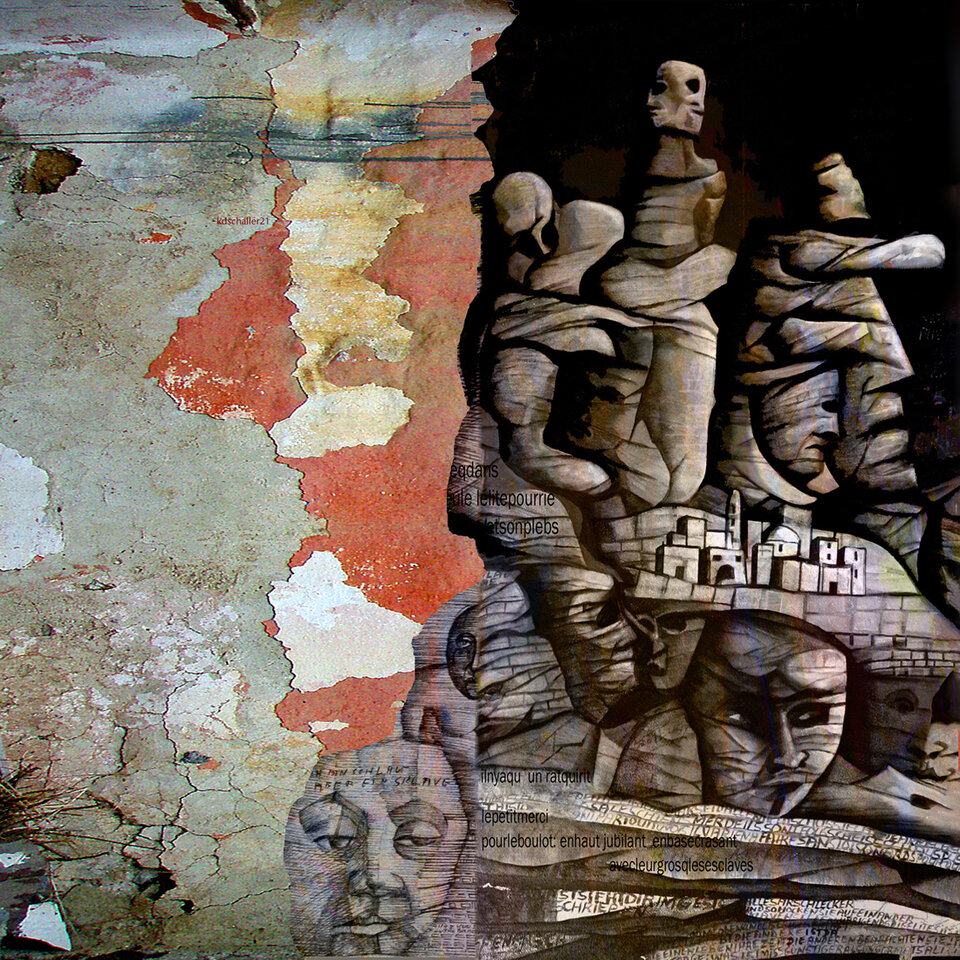 contrat social.sous les fesses du pouvoir. detail, Karl Dieter Schaller