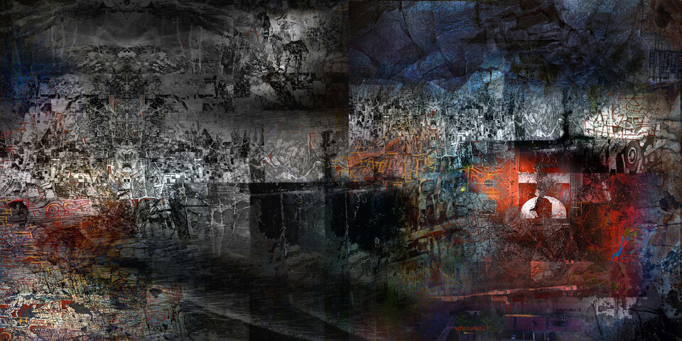 schlacht nr 2. serie, ohne sinn und verstand, variable canvas, Karl Dieter Schaller