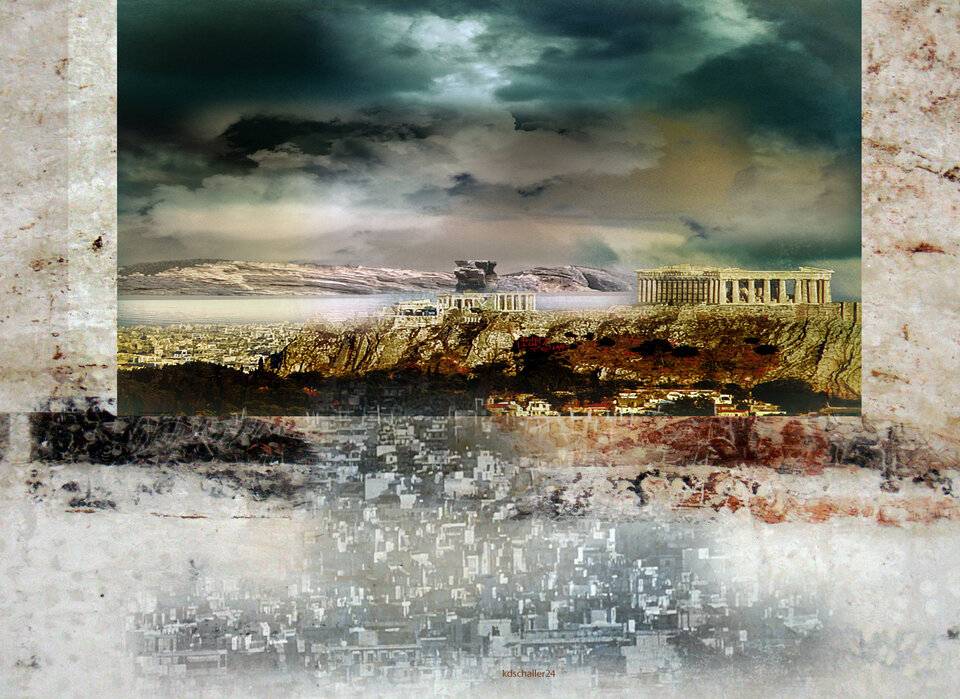 glimpse into the past.test1, variable canvas, Karl Dieter Schaller
