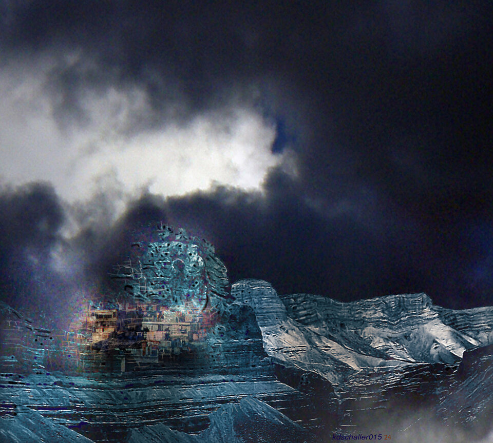 dark times.detail, variable canvas, Karl Dieter Schaller