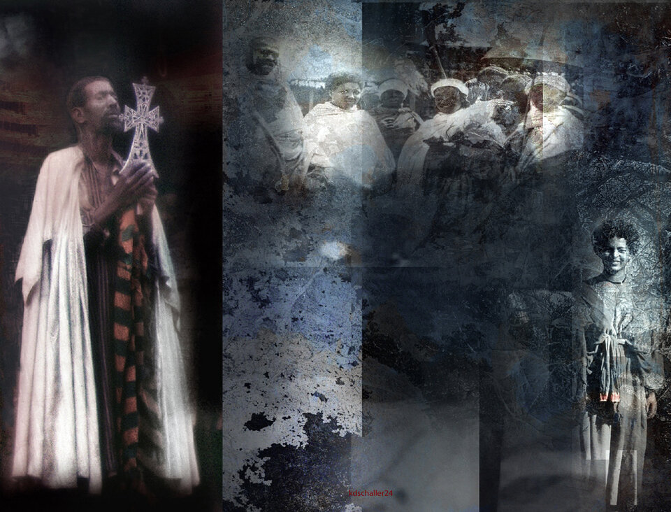 documentation on wall.detail 2.nb, serie ethiopia, variable canvas, Karl Dieter Schaller