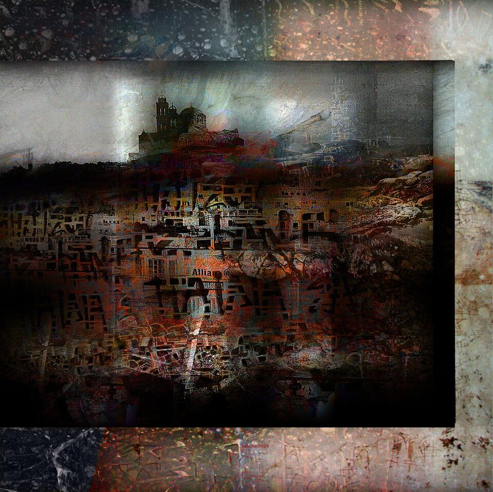 framed 1 detail, variable canvas, Karl Dieter Schaller