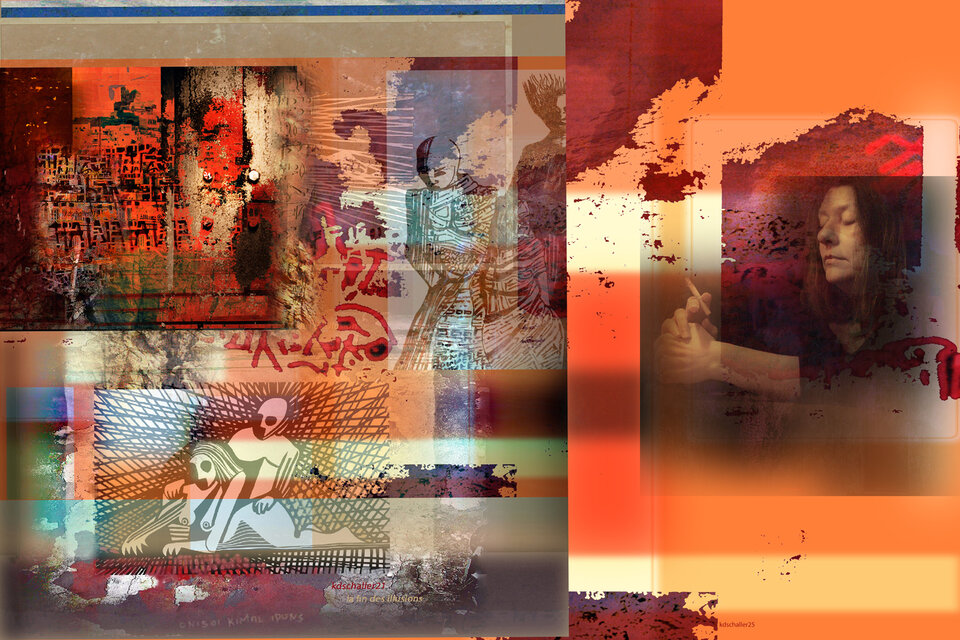 reflexion.serie disruption, variable auf Leinwand, Karl Dieter Schaller