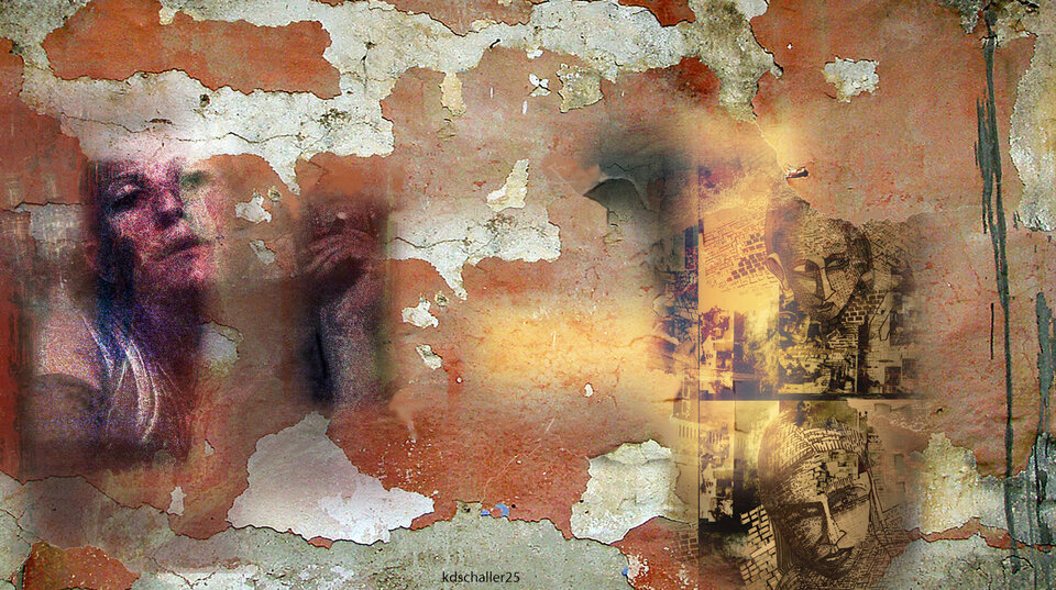 firewall 1 detail, variable canvas, Karl Dieter Schaller