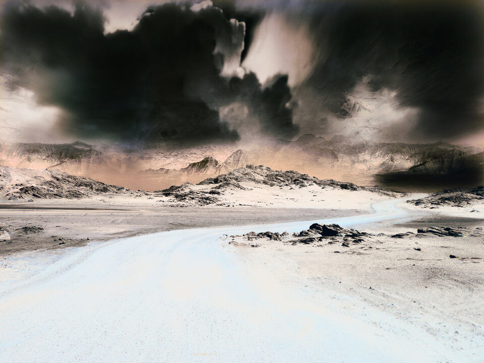 on the road to quija, variable canvas, Karl Dieter Schaller