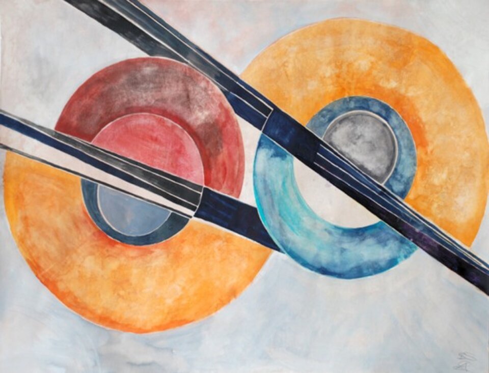Strich durch! , Aquarell , Birgit Schulze