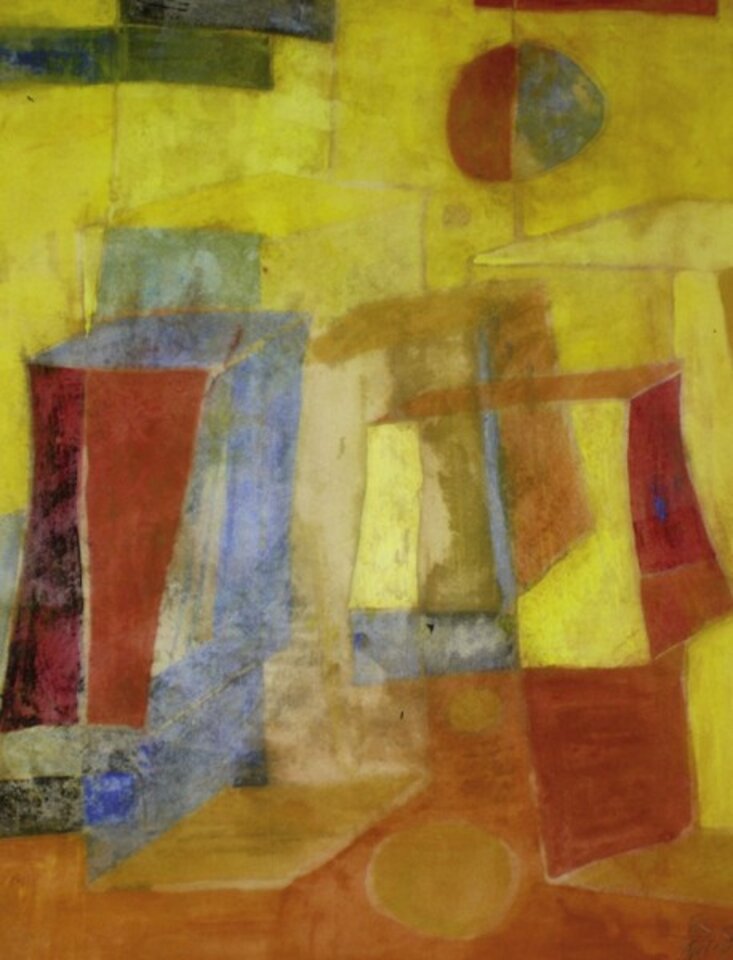 Hitze in der Stadt , Aquarell , Birgit Schulze