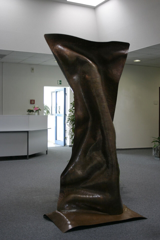 Aufenthalt in der Membrane, Skulptur auf Glas, Simon Schade