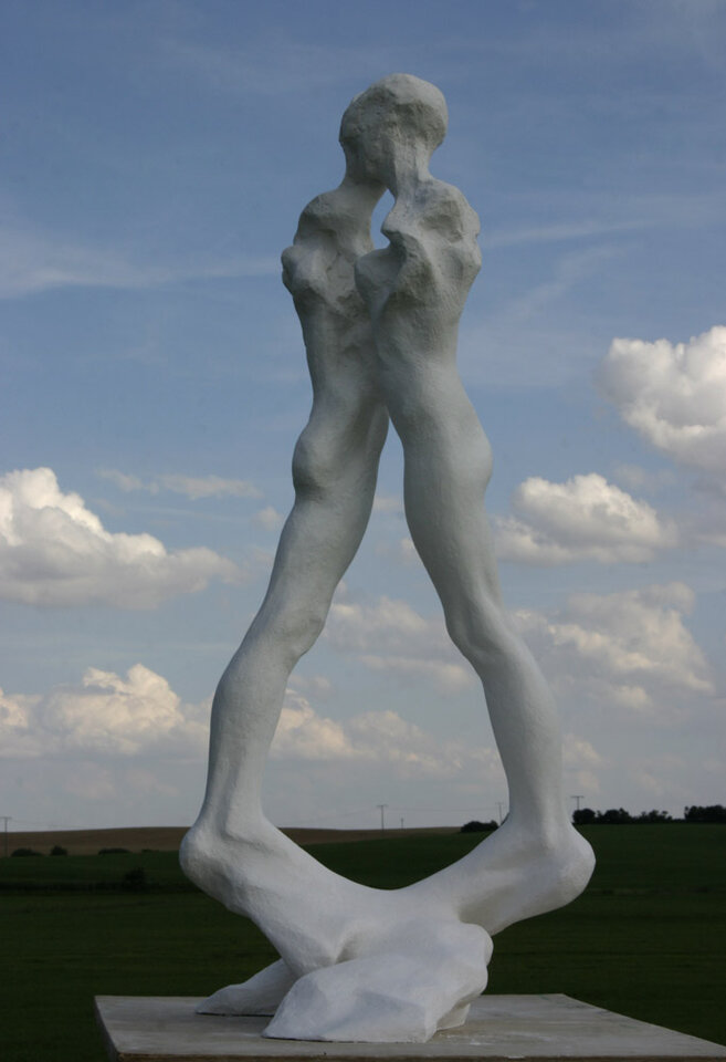 Paar-Studie für eine Großskulptur, Simon Schade