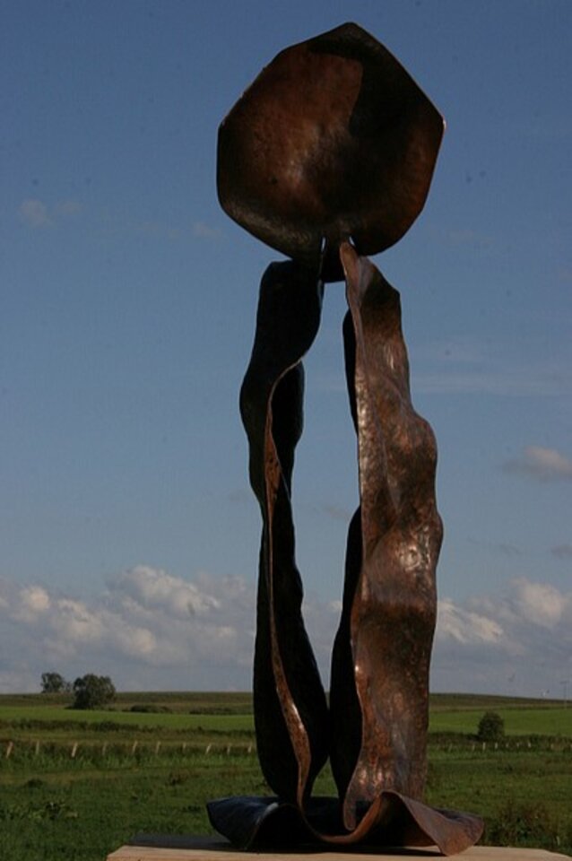 Paar, Skulptur auf Glas, Simon Schade