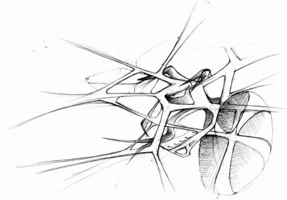 Netzwerk, Tusche auf Papier, Sven Bohmeyer